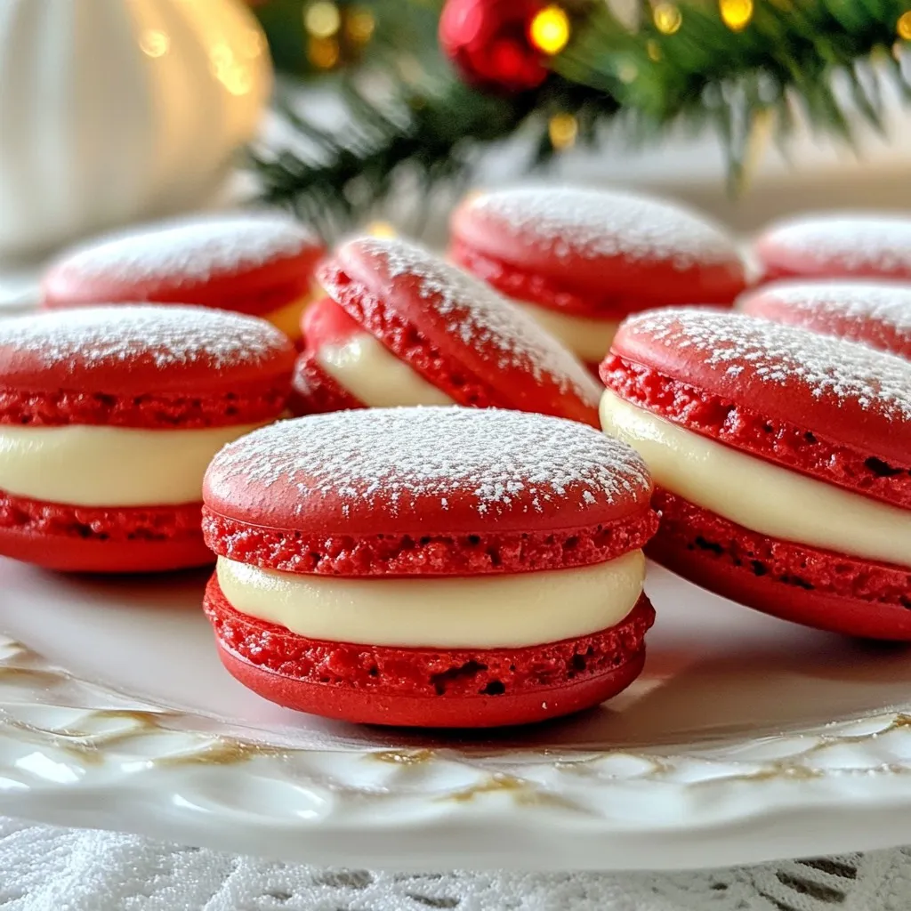 Santa Claus Macarons köstlich und festlich backen