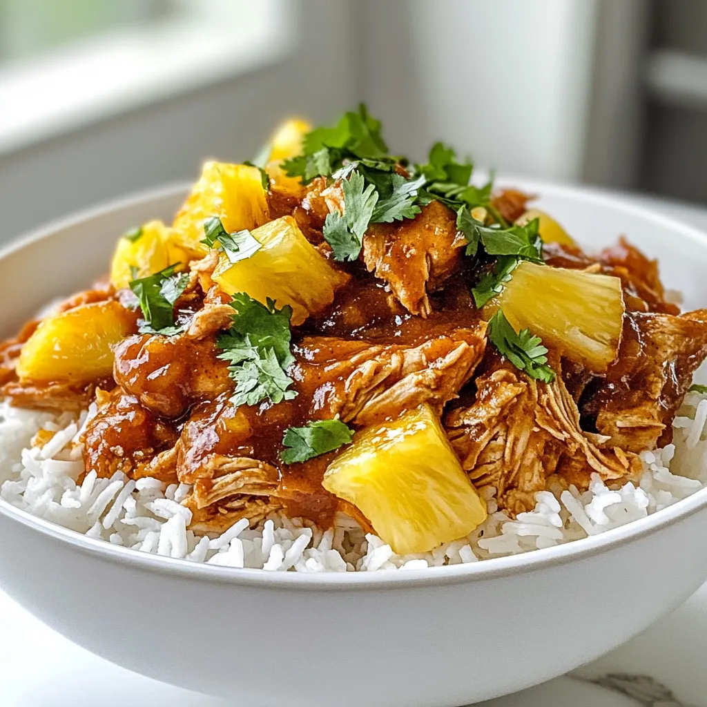 Pineapple BBQ Crockpot Chicken Einfache und leckere Mahlzeit