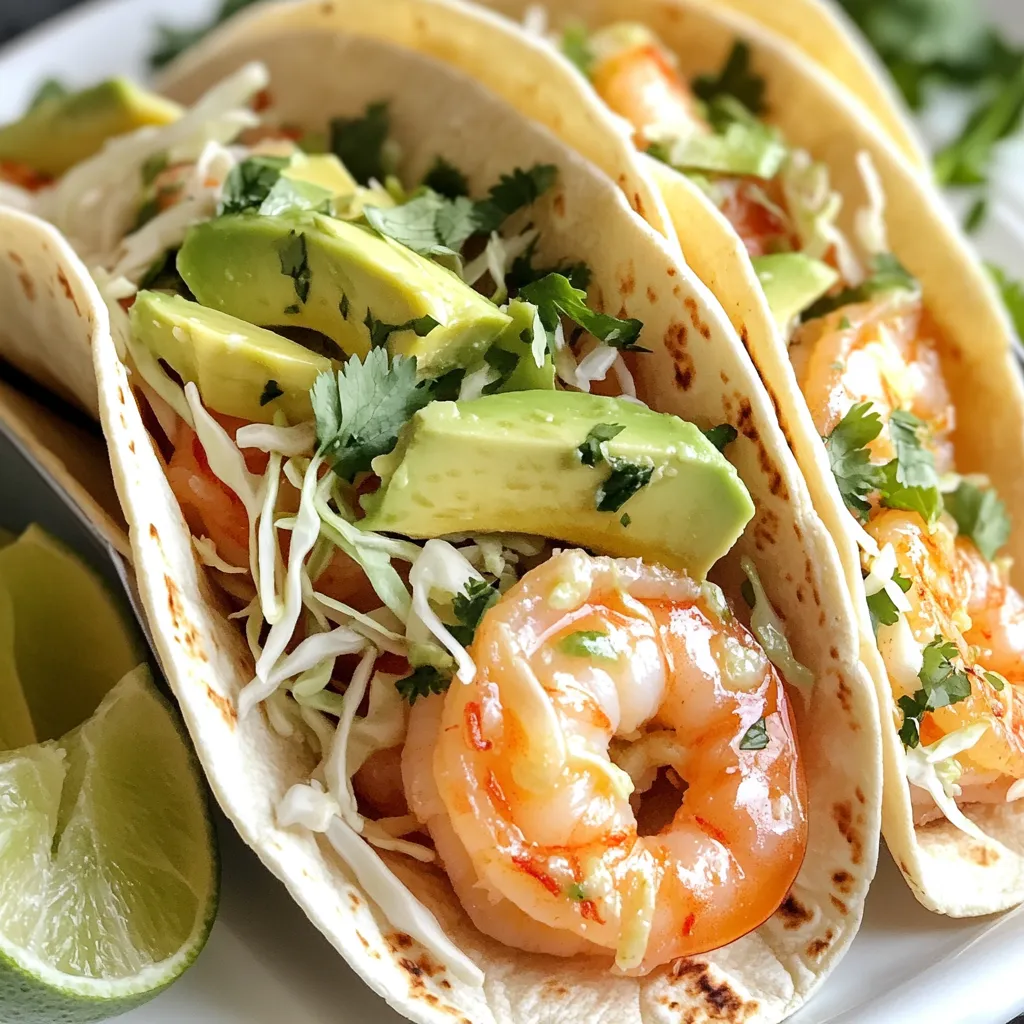 Knoblauchbutter-Garnelen-Tacos in 15 Minuten zubereiten