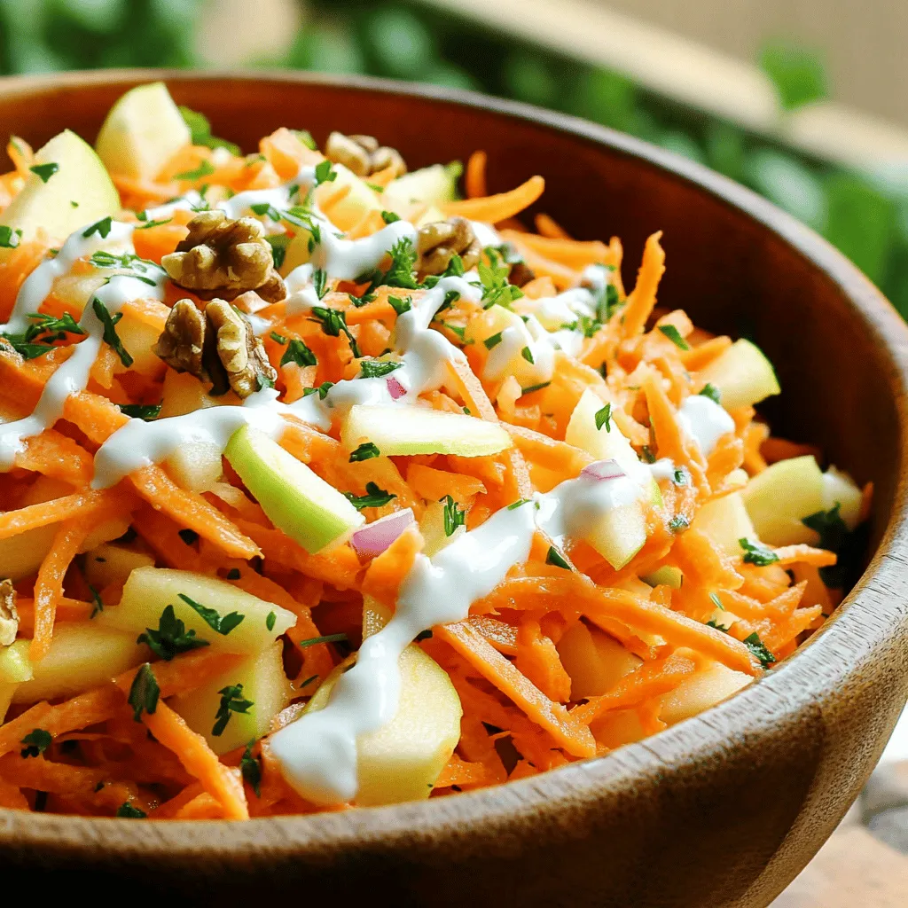 Sweet and Tangy Carrot and Apple Coleslaw Rezept