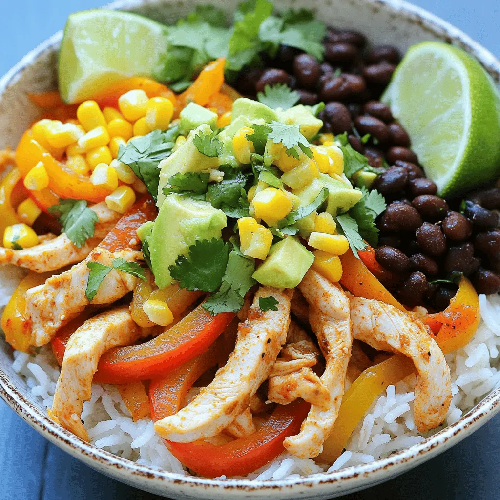 Einfache Chicken Fajita Bowl Schnelle und Leckere Mahlzeit