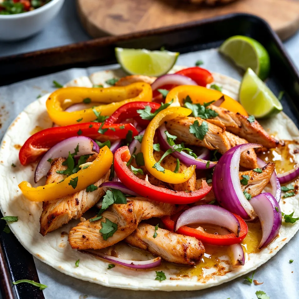 Sheet Pan Chicken Fajitas Schneller Genuss für alle