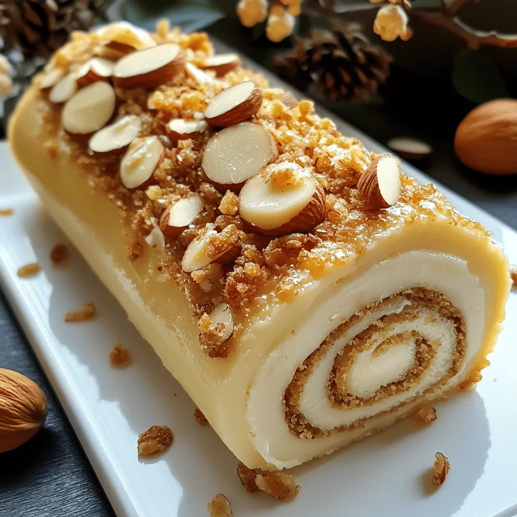 Um eine Kokos-Almond-Swissrolle zu machen, brauchen Sie einige einfache Zutaten. Die Hauptzutaten sind Eier, Zucker, Mehl, Kokosraspeln und gemahlene Mandeln. Sie benötigen auch Backpulver, Salz und Kokosmilch. Für die Füllung verwenden wir Schlagsahne, Puderzucker und Vanilleextrakt. Denken Sie daran, Kokosraspeln zur Dekoration zu besorgen.