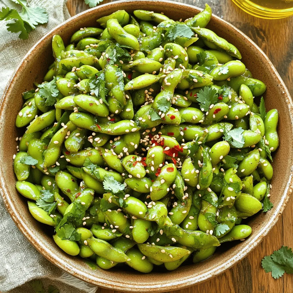 Spicy Garlic Edamame Einfache und leckere Zubereitung