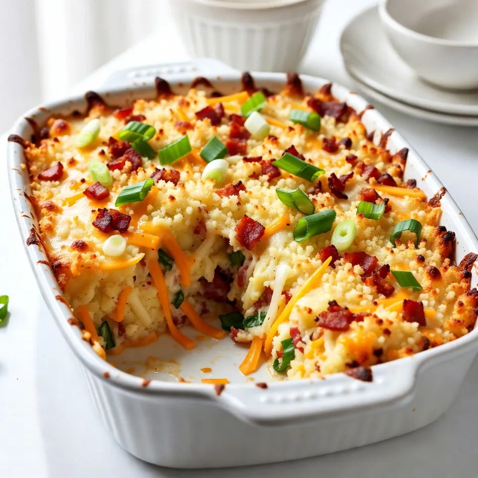 Loaded Cheesy Potato Casserole Köstliche Überraschung