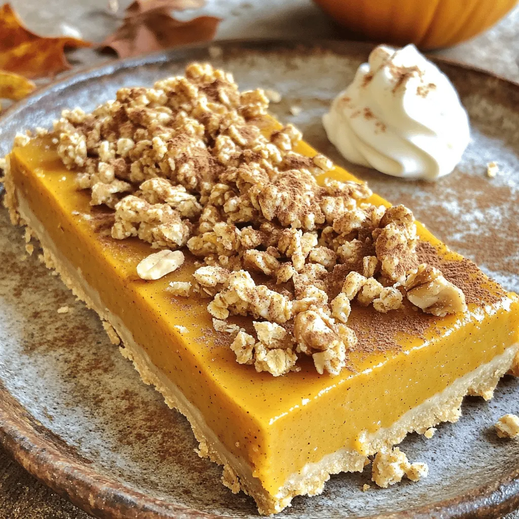 Kürbis-Pie-Crumble-Riegel köstlich und einfach zubereiten