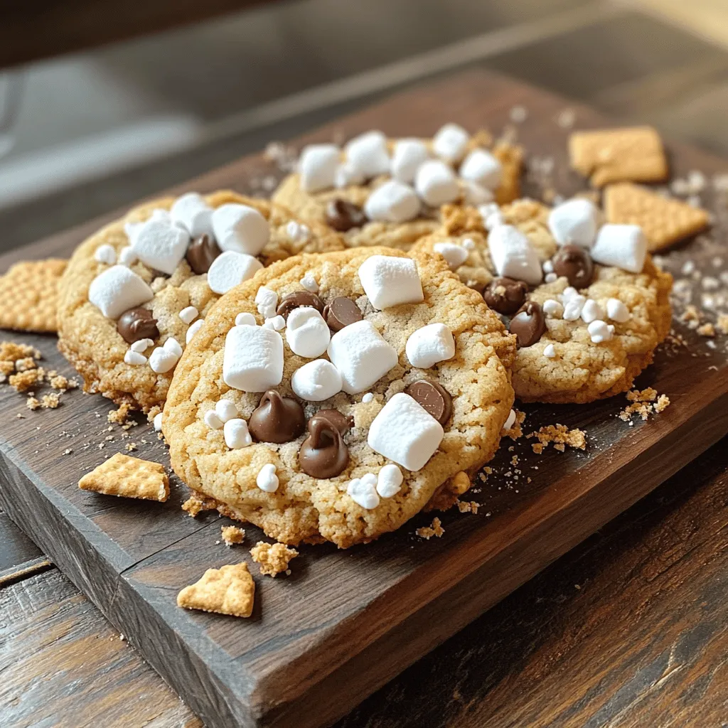 S&#8217;mores Cookies Recipe | Marshmallow und Schokolade
