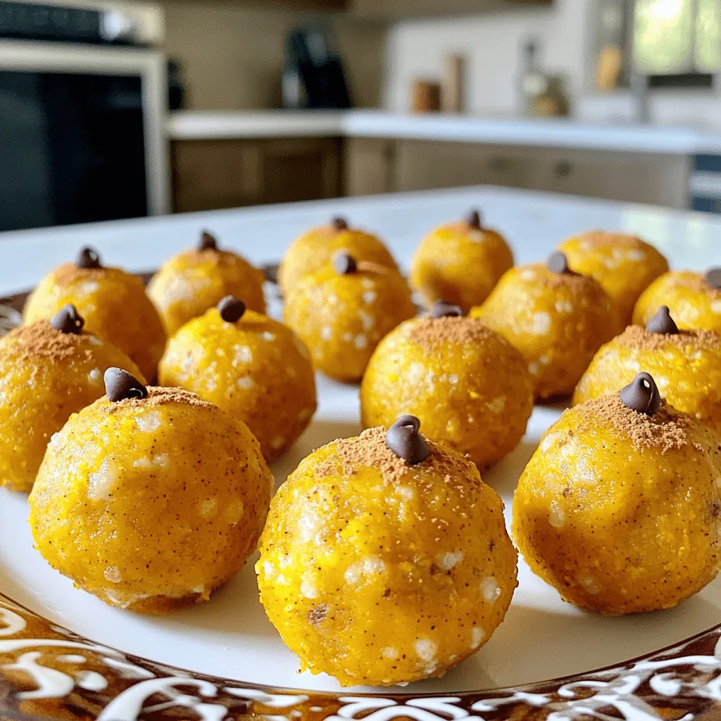 No-Bake Pumpkin Spice Energy Bites Einfache Rezeptidee