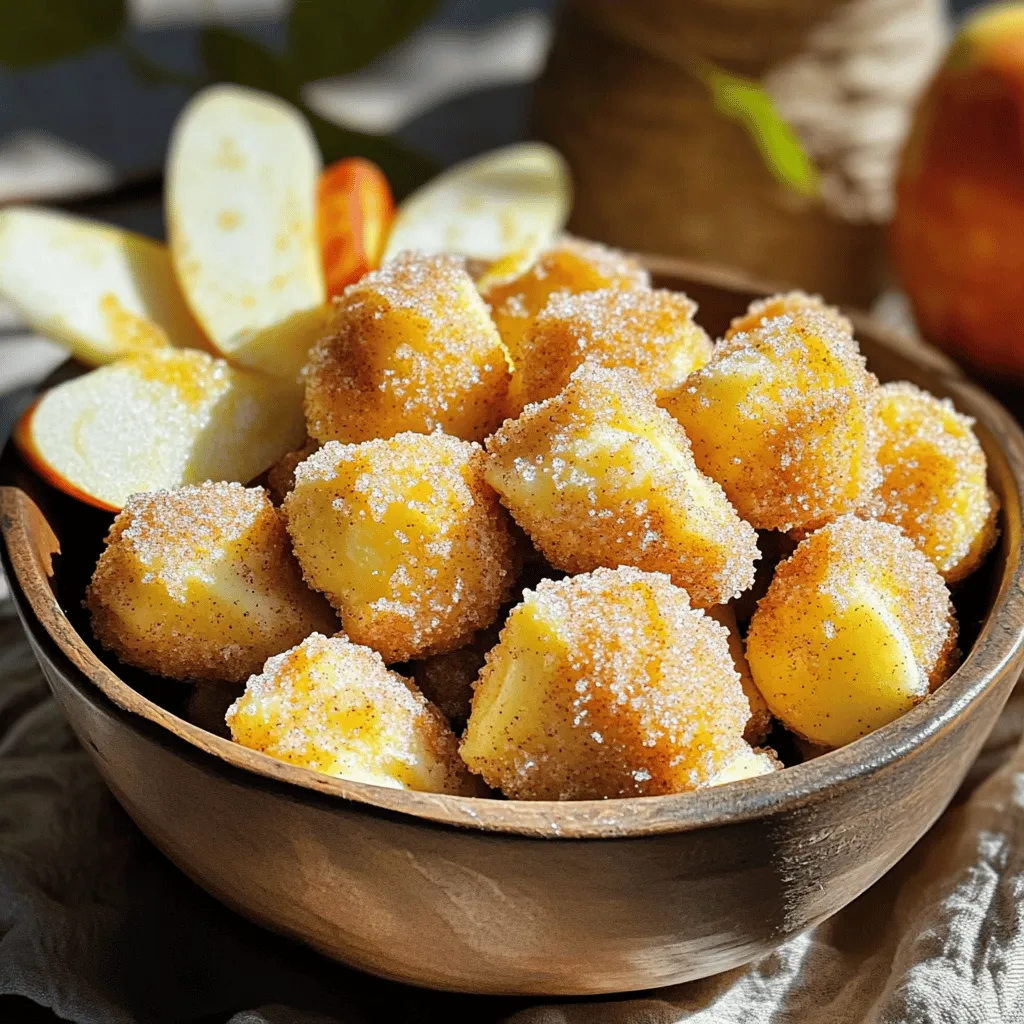 Air Fryer Cinnamon Sugar Donut Hole Apples Rezept
