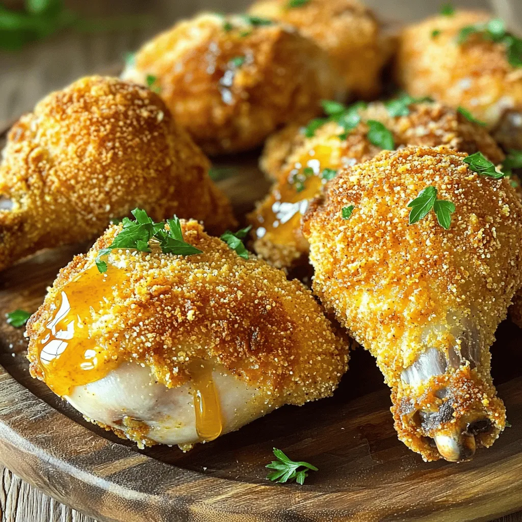 Ofen gebackenes Fried Chicken knusprig und lecker