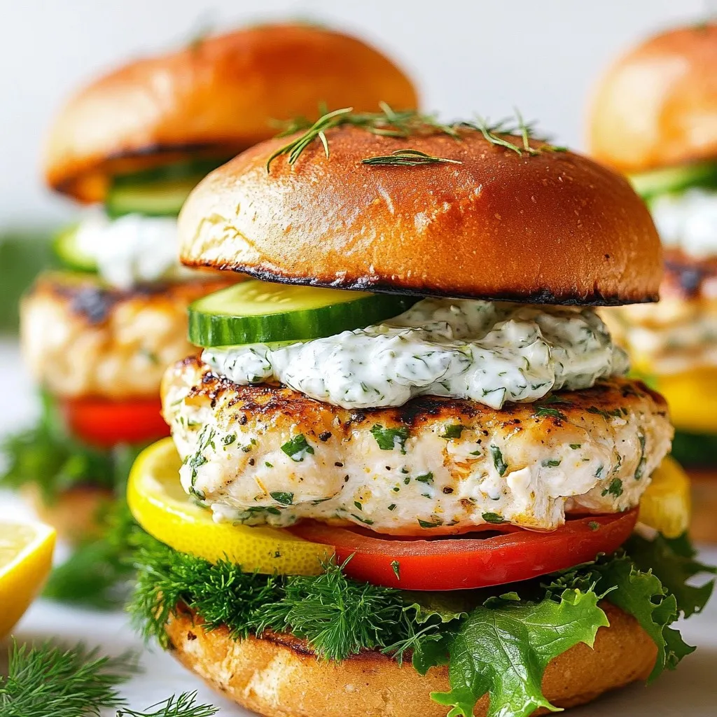 Griechische Hähnchen-Burger saftig und köstlich machen