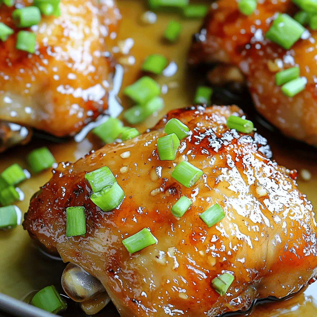 Air Fryer Honey Garlic Chicken Thighs Einfaches Rezept