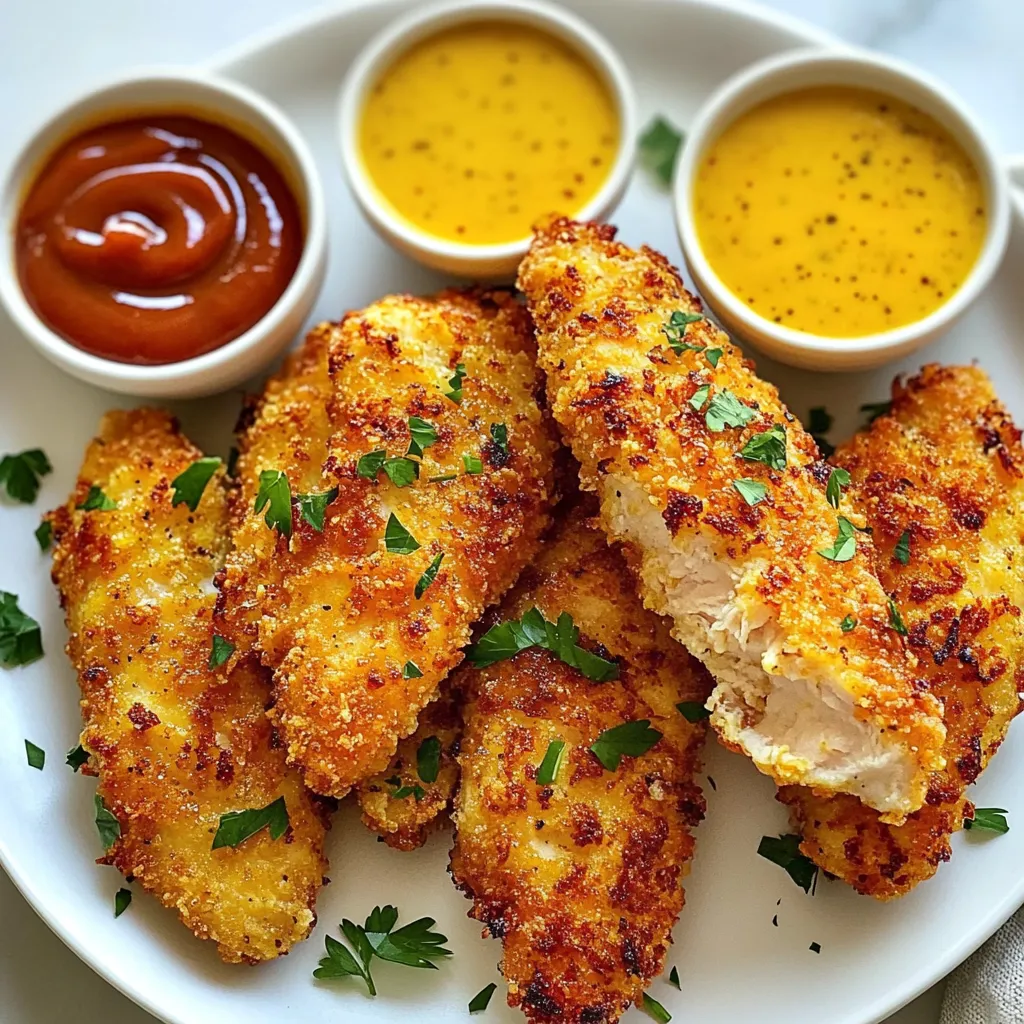 Crispy Air Fryer Chicken Tenders Knusprig und Einfach