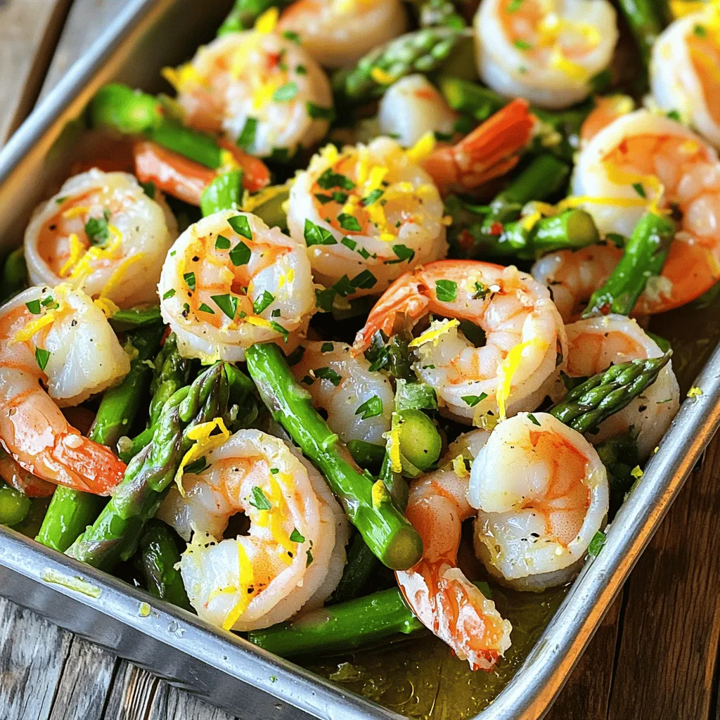 Sheet-Pan Lemon Garlic Shrimp &#038; Asparagus Genuss