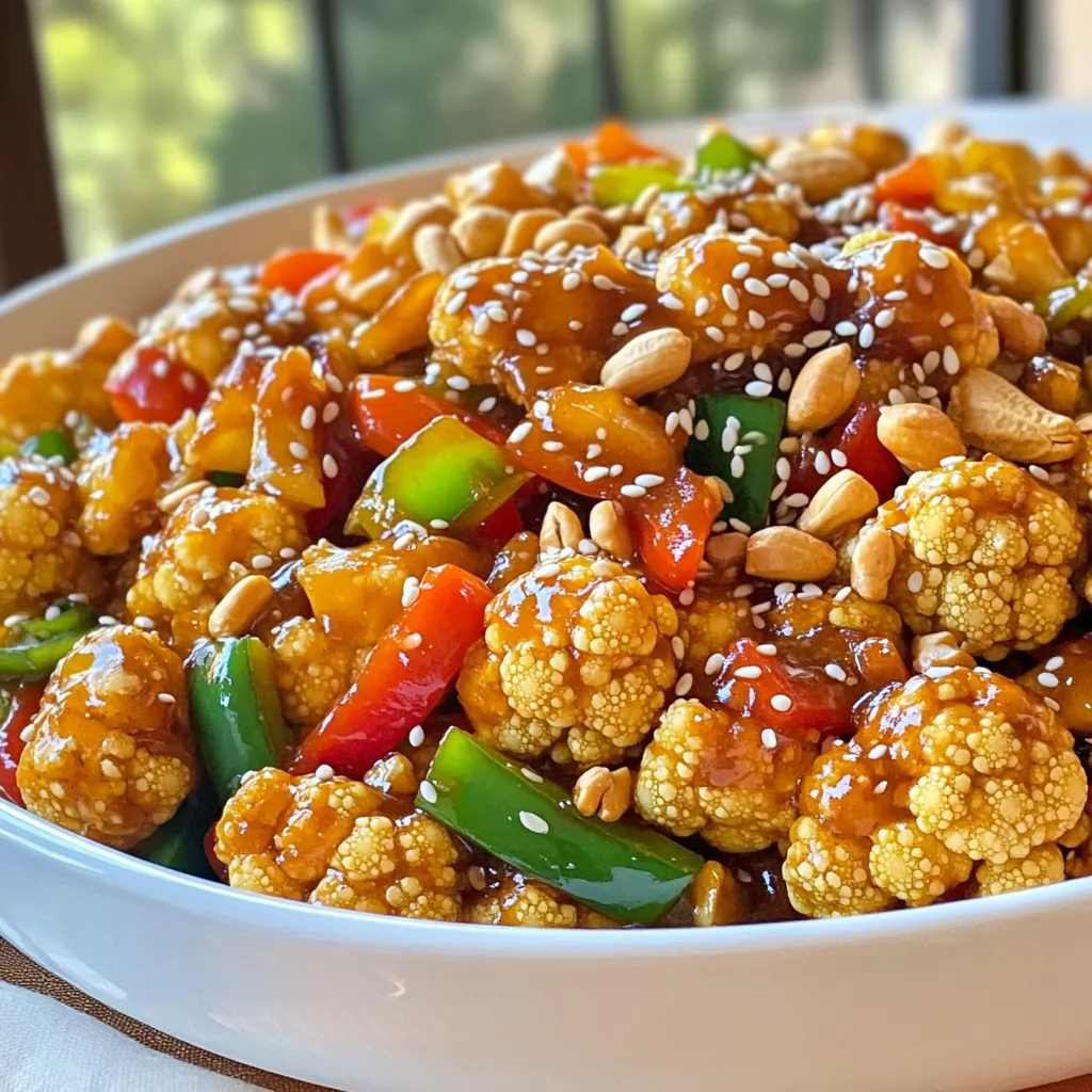 Spicy Kung Pao Blumenkohl Köstlich und Einfach Zubereiten
