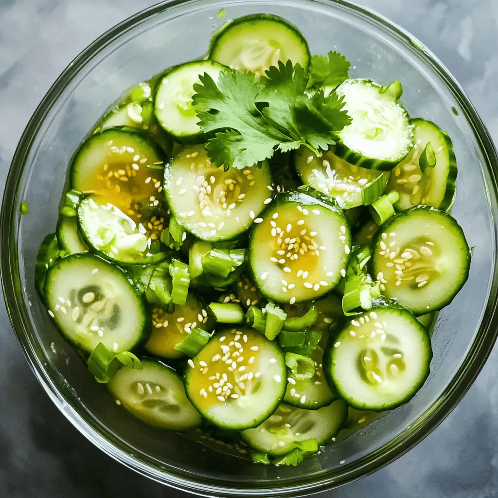 Asiatischer Gurkensalat Frisch und Knackig Genießen