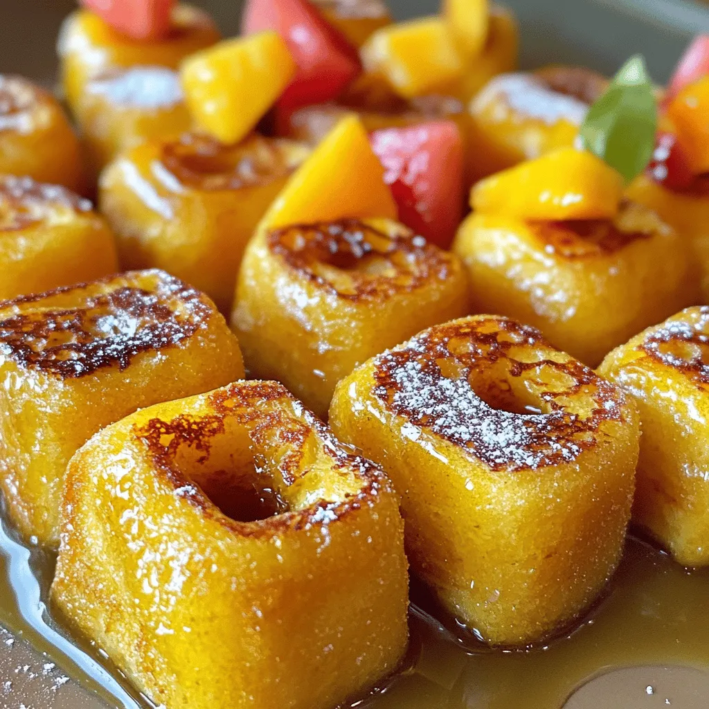 Zimtrollen French Toast Bites sind kleine, süße Häppchen. Sie kombinieren die Aromen von Zimtschnecken und French Toast. Das macht sie besonders lecker. Diese Bissen sind perfekt für ein entspanntes Frühstück oder einen Brunch.