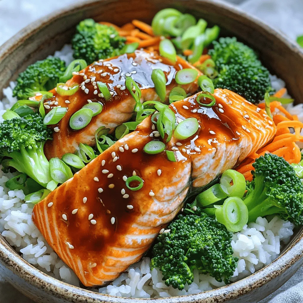 Teriyaki Salmon Bowl Einfaches und Gesundes Rezept