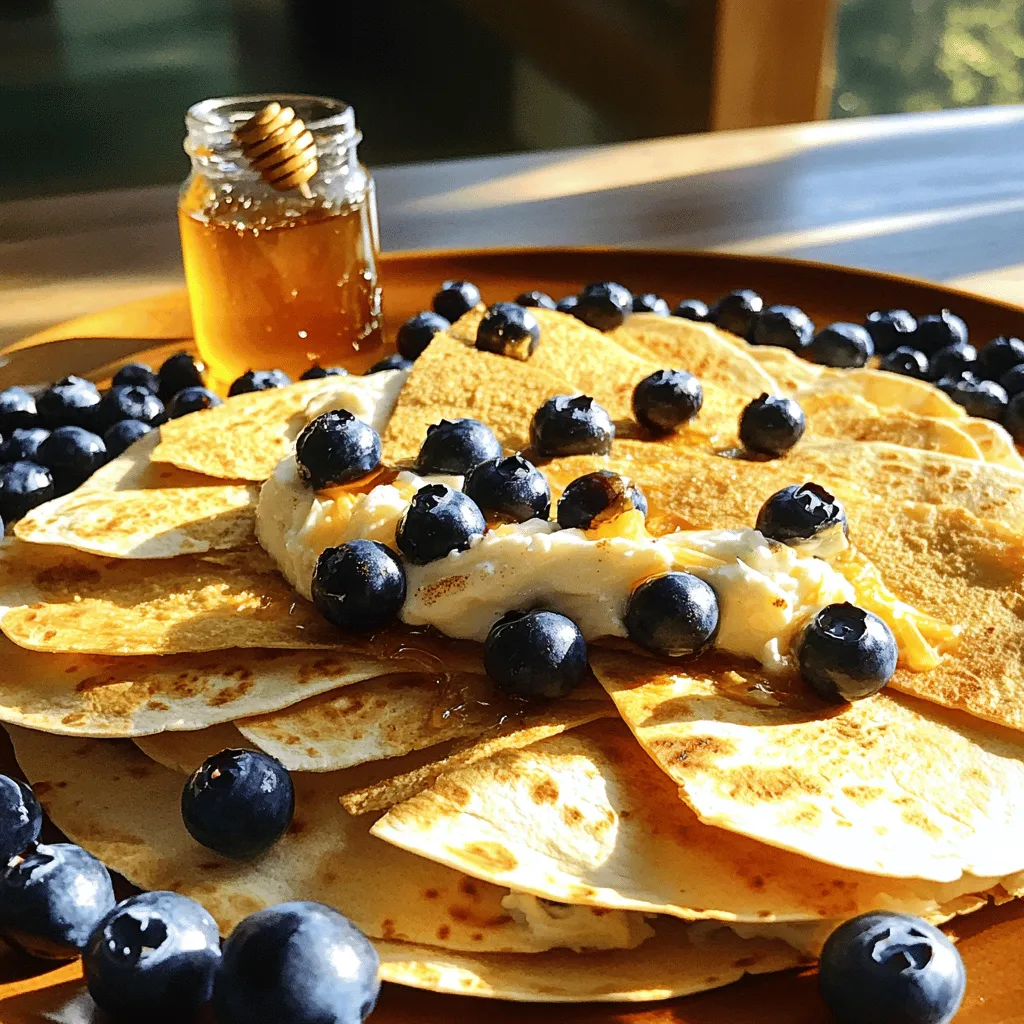 Blueberry Breakfast Quesadilla Schnelles und Leckeres Rezept