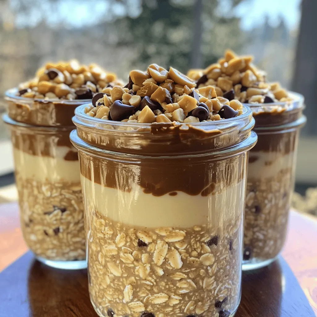 Peanut Butter Cup Overnight Oats Schnelle Köstlichkeit