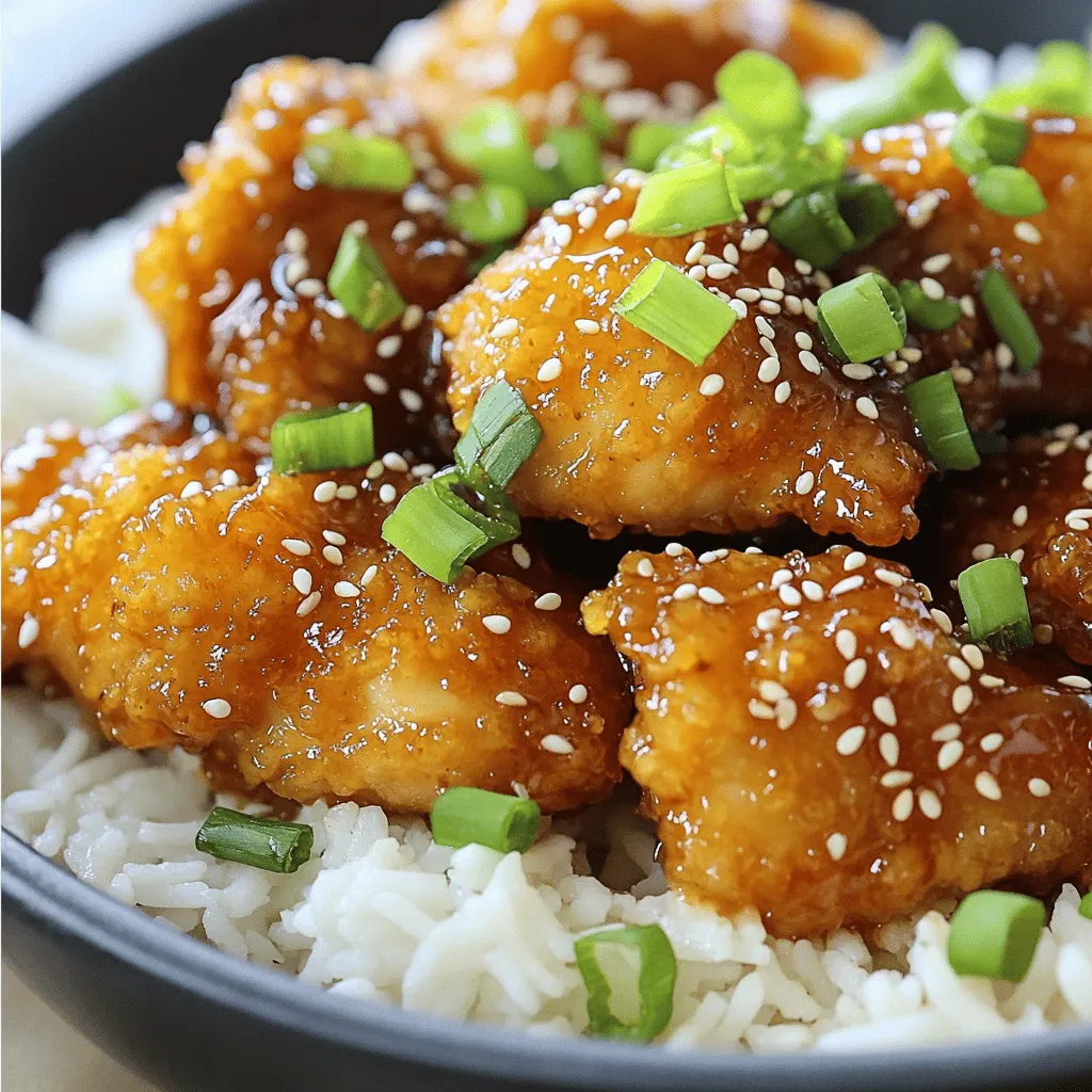 Crispy Honey Garlic Chicken Einfaches und köstliches Rezept