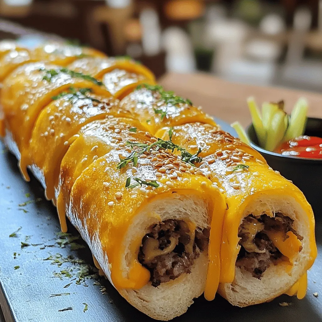 Käseburger Egg Rolls Einfache und köstliche Snacks