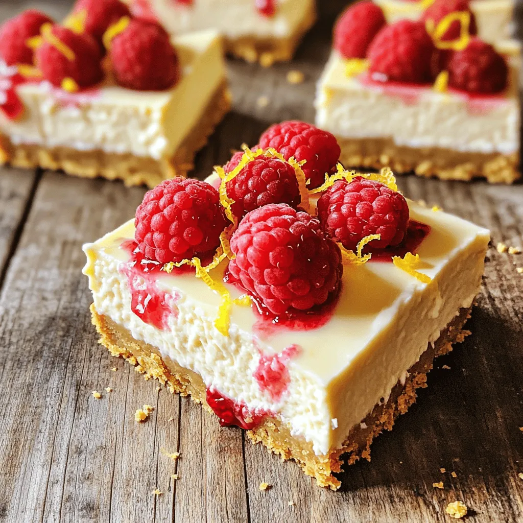 Lemon Raspberry Cheesecake Bars Einfach und Lecker