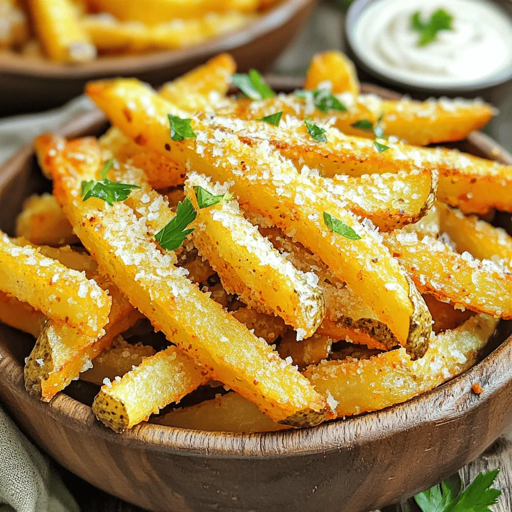 Crispy Baked Parmesan Fries Perfekt und Knusprig