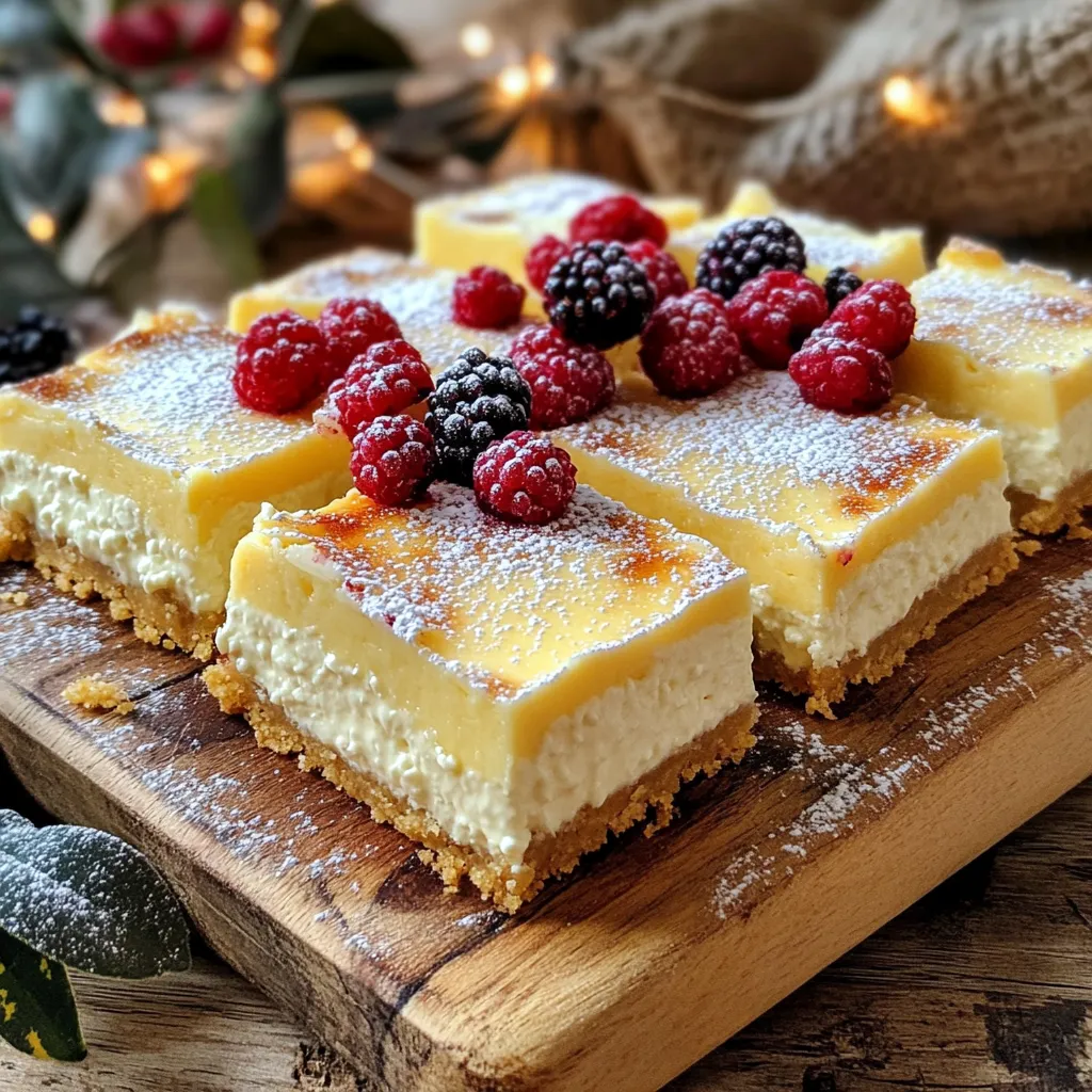 Cottage Cheese Cheesecake Bars Frisch und Lecker