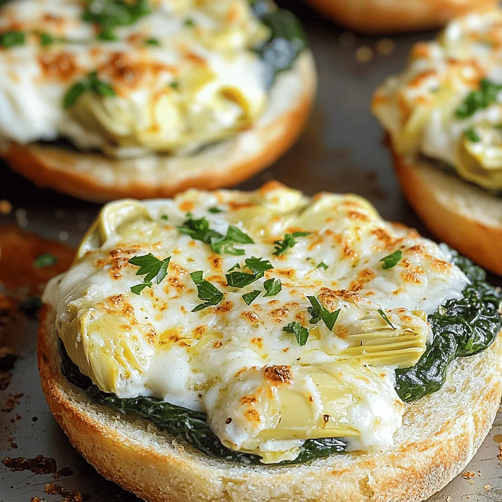 Spinach and Artichoke Melts Einfache und leckere Snacks