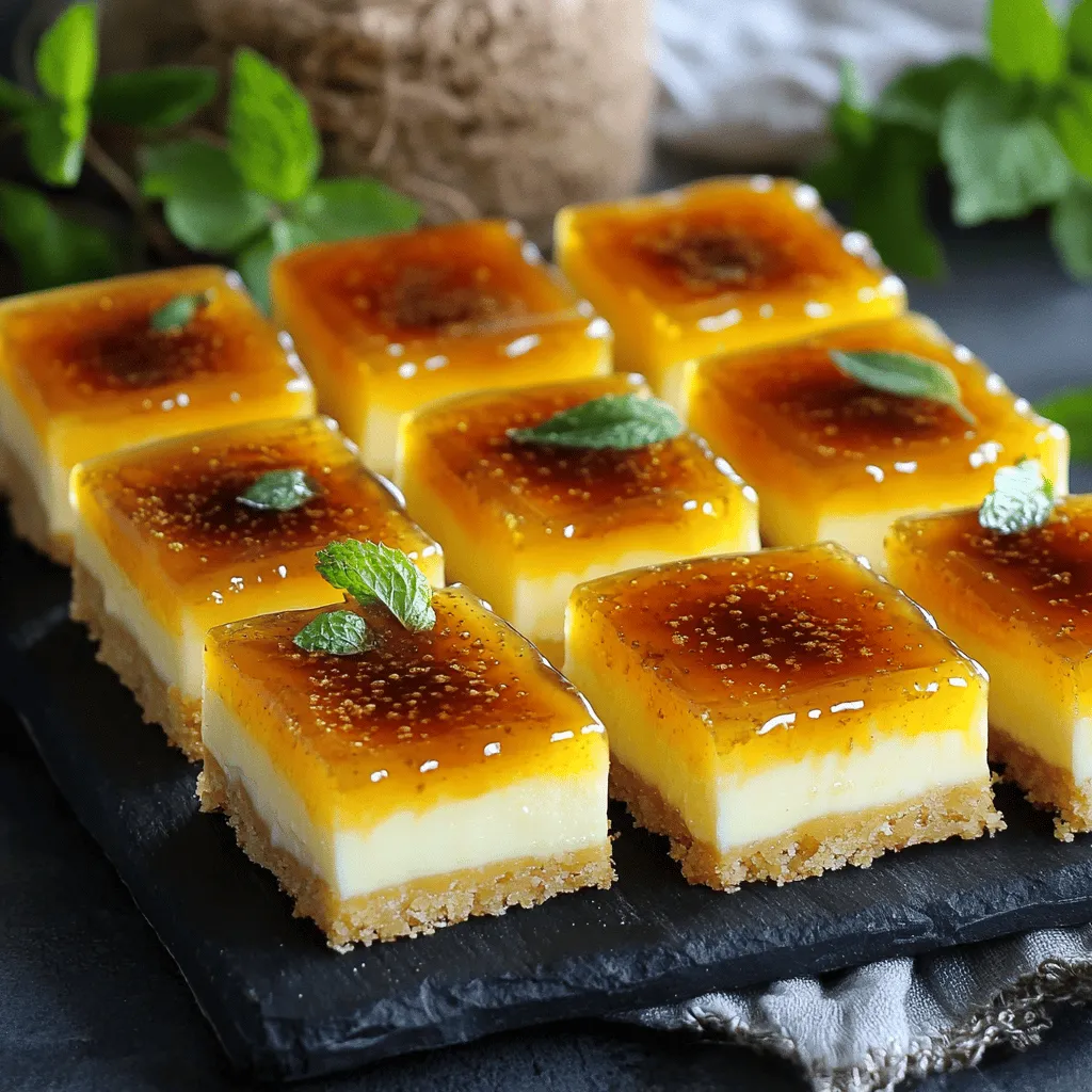 Crème Brûlée Cheesecake Bars Lecker und Einfach Rezept