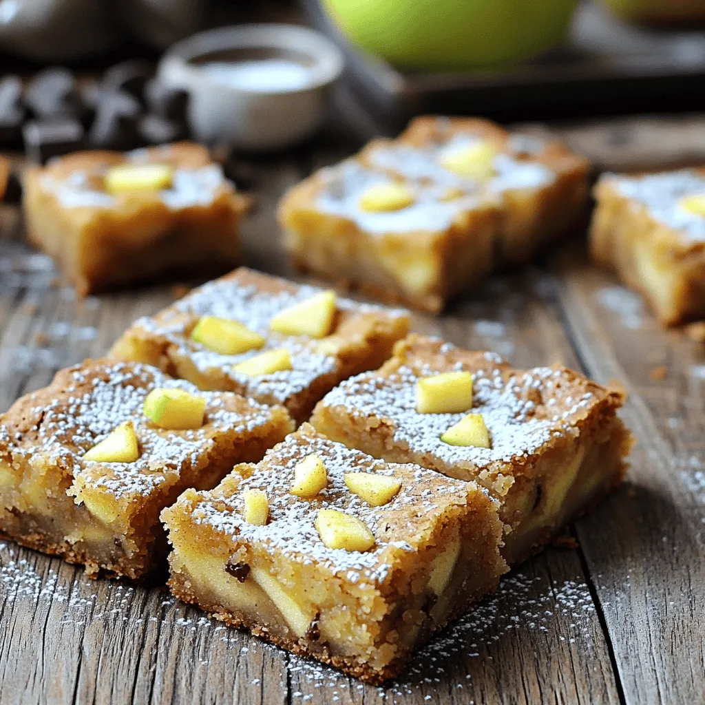 Bakery-Style Brown Butter Apple Blondies Lecker und Saftig