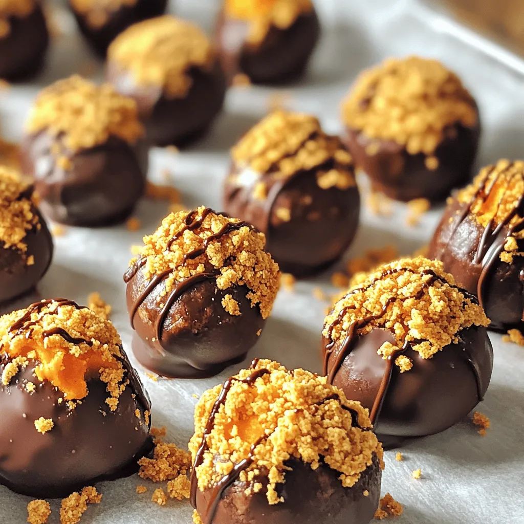 Schokoladen Pumpkin Truffle Bites No Bake Rezept