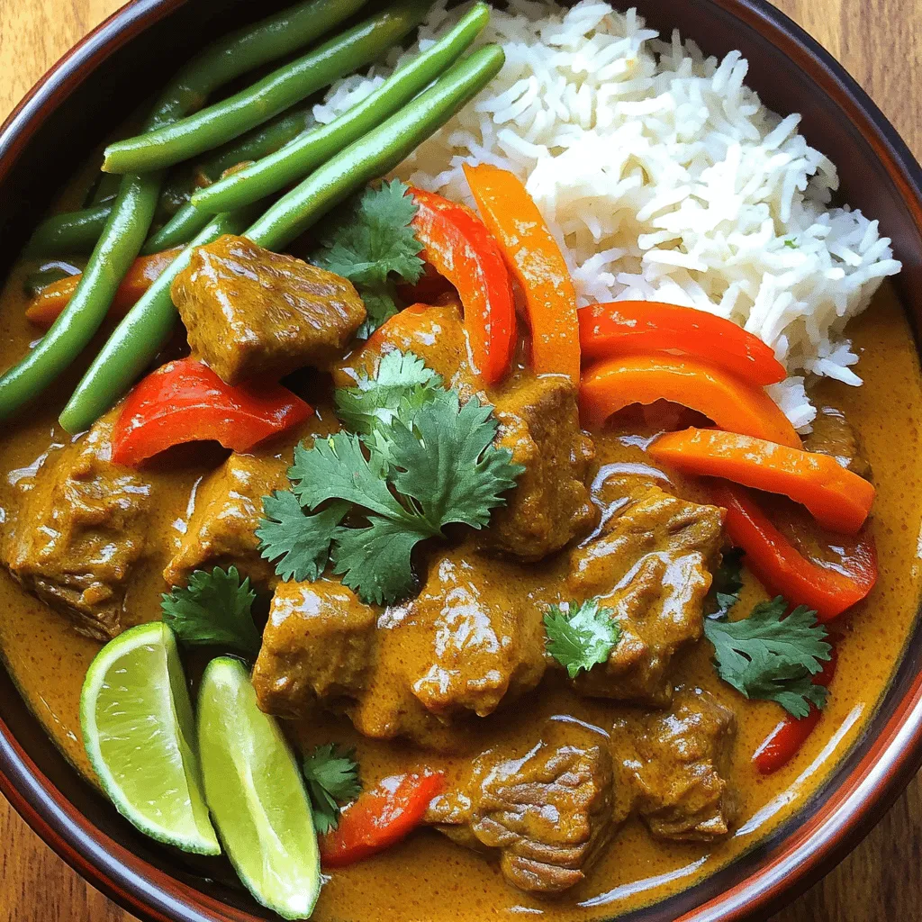 Slow Cooker Beef Coconut Curry Einfache Köstlichkeit