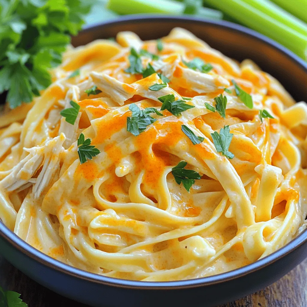 Buffalo Chicken Alfredo Pasta Schneller Genuss
