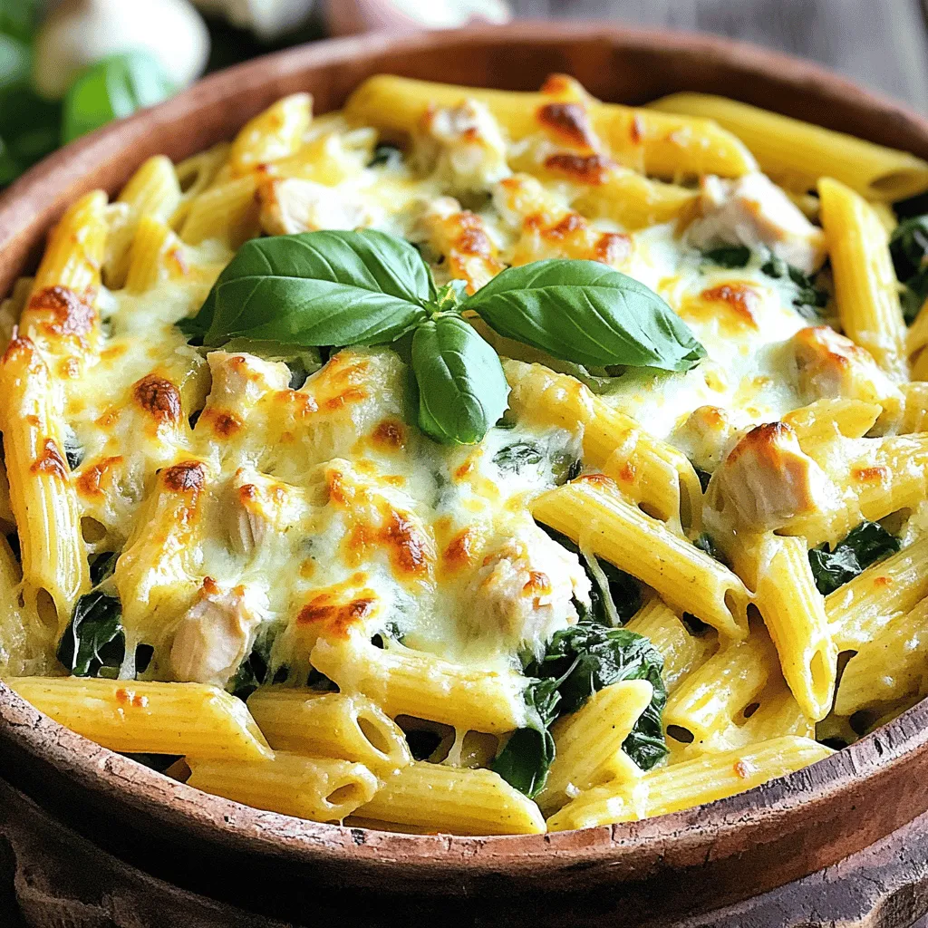 - 250 g Penne oder Fusilli Pasta - 250 g Hähnchenbrustfilet, gewürfelt