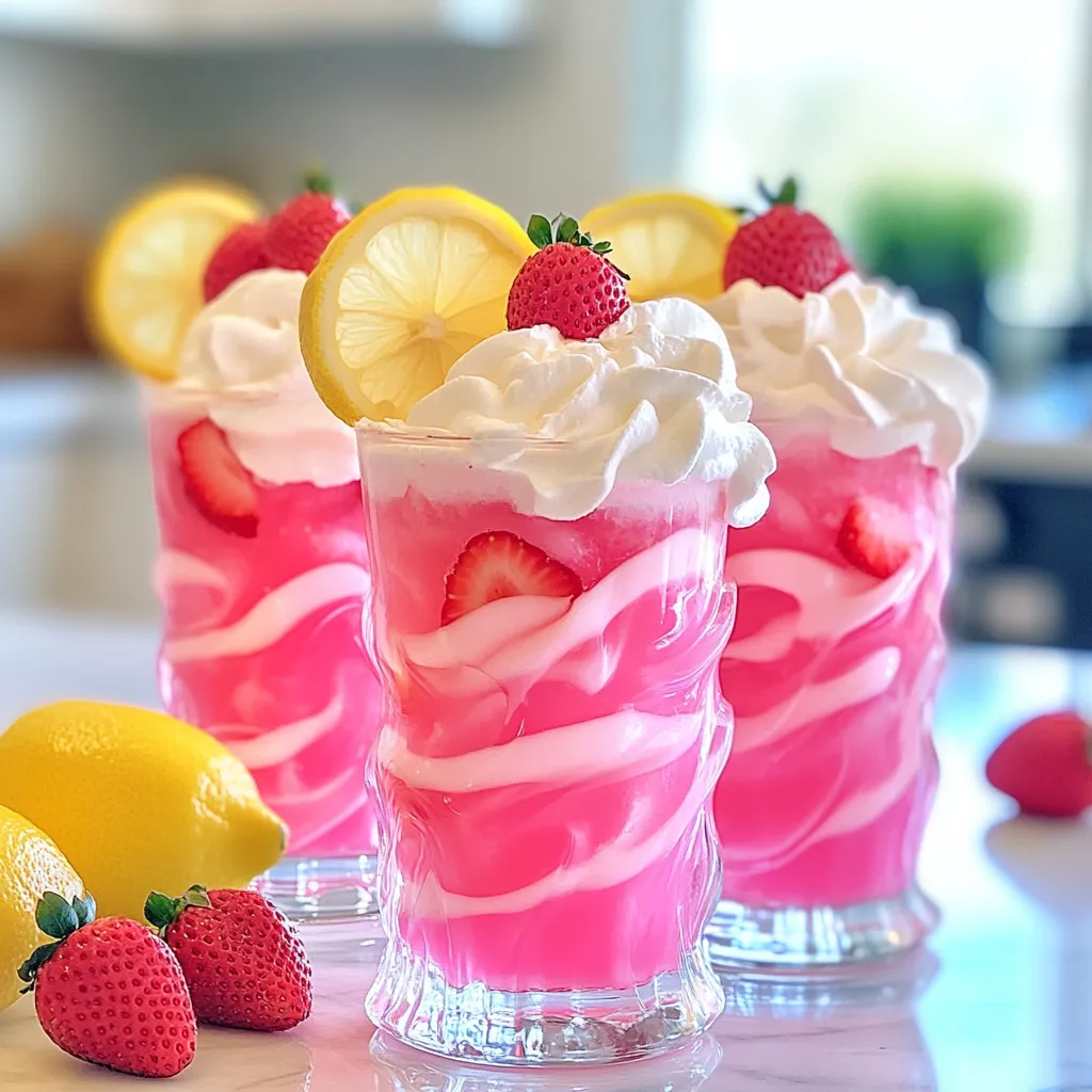 Whipped Pink Lemonade Frisch und Erfrischend Genießen