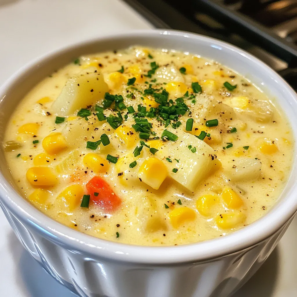 Cremige Mais-Chowder Einfache und köstliche Rezepte