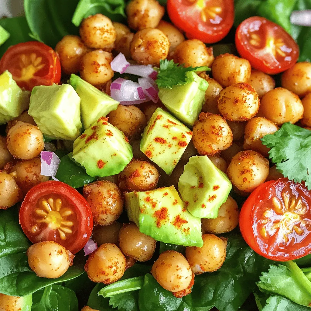 Crispy Chickpea &#038; Avocado Salad Frisch und Knusprig