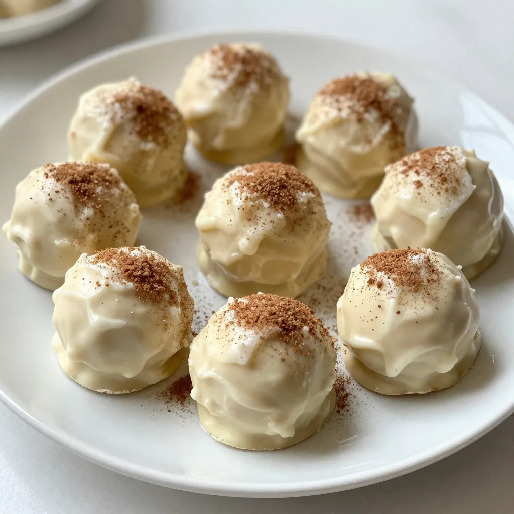 Weiße Schokolade Snickerdoodle Trüffel Leckerer Genuss