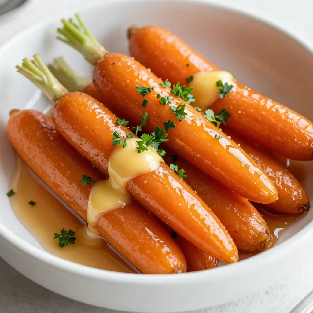 Ahornsirup-glasierte Karotten köstlich und nahrhaft