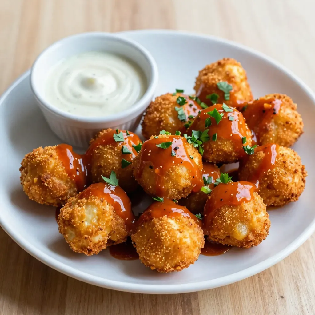 Air Fryer Buffalo Cauliflower Bites Genussvoll und Knusprig