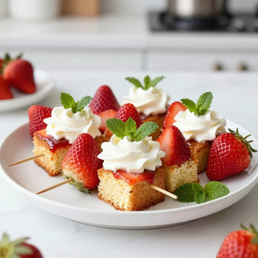 Strawberry Shortcake Kabobs Einfache und leckere Idee