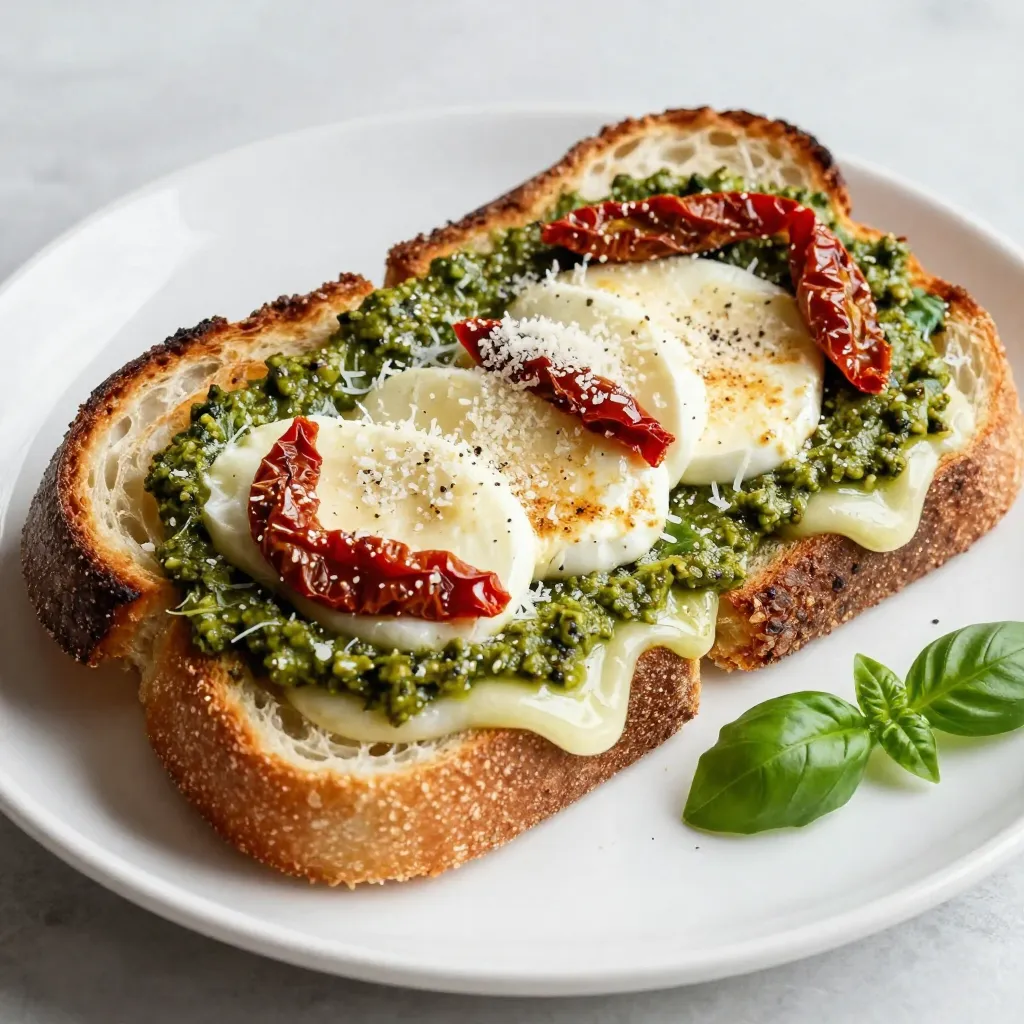 Pesto Grilled Cheese Herzhaftes Sandwich Rezept
