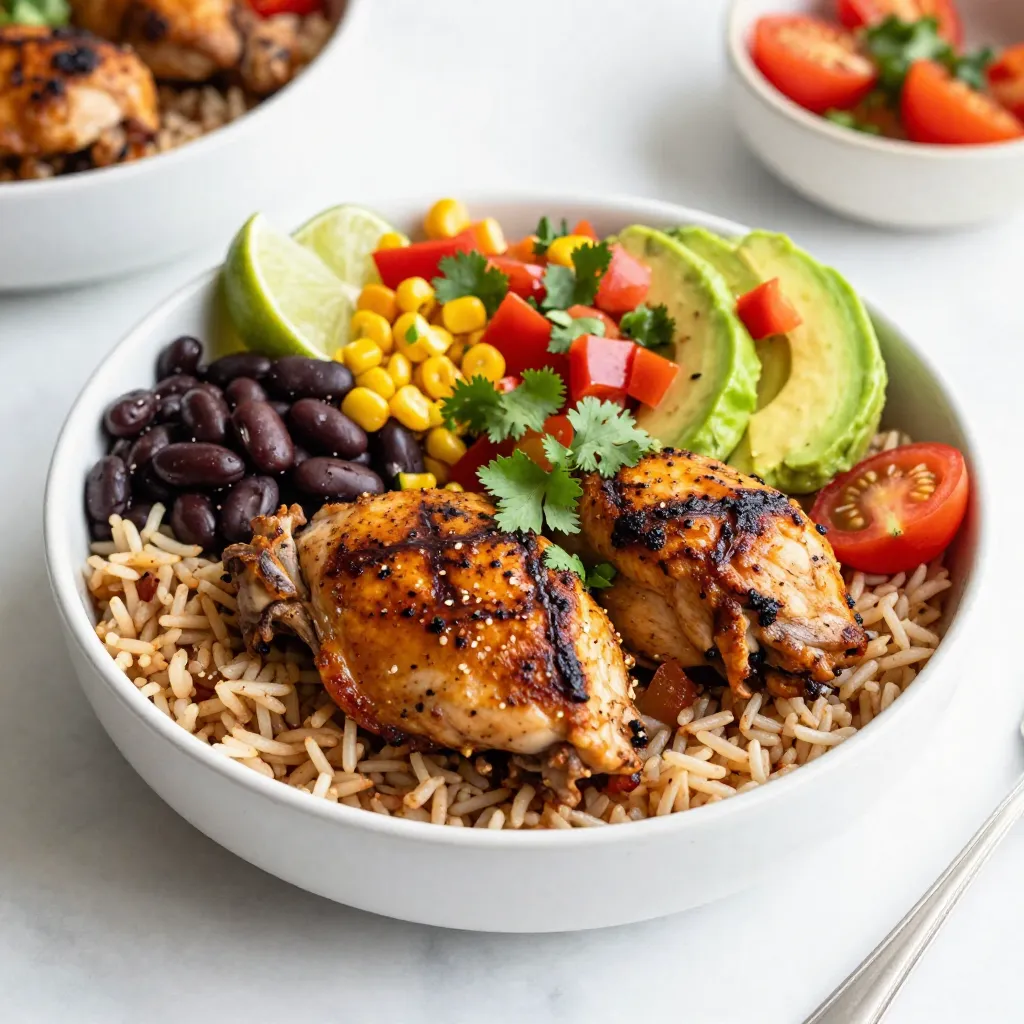 Copycat Chipotle Chicken Burrito Bowl Einfaches Rezept