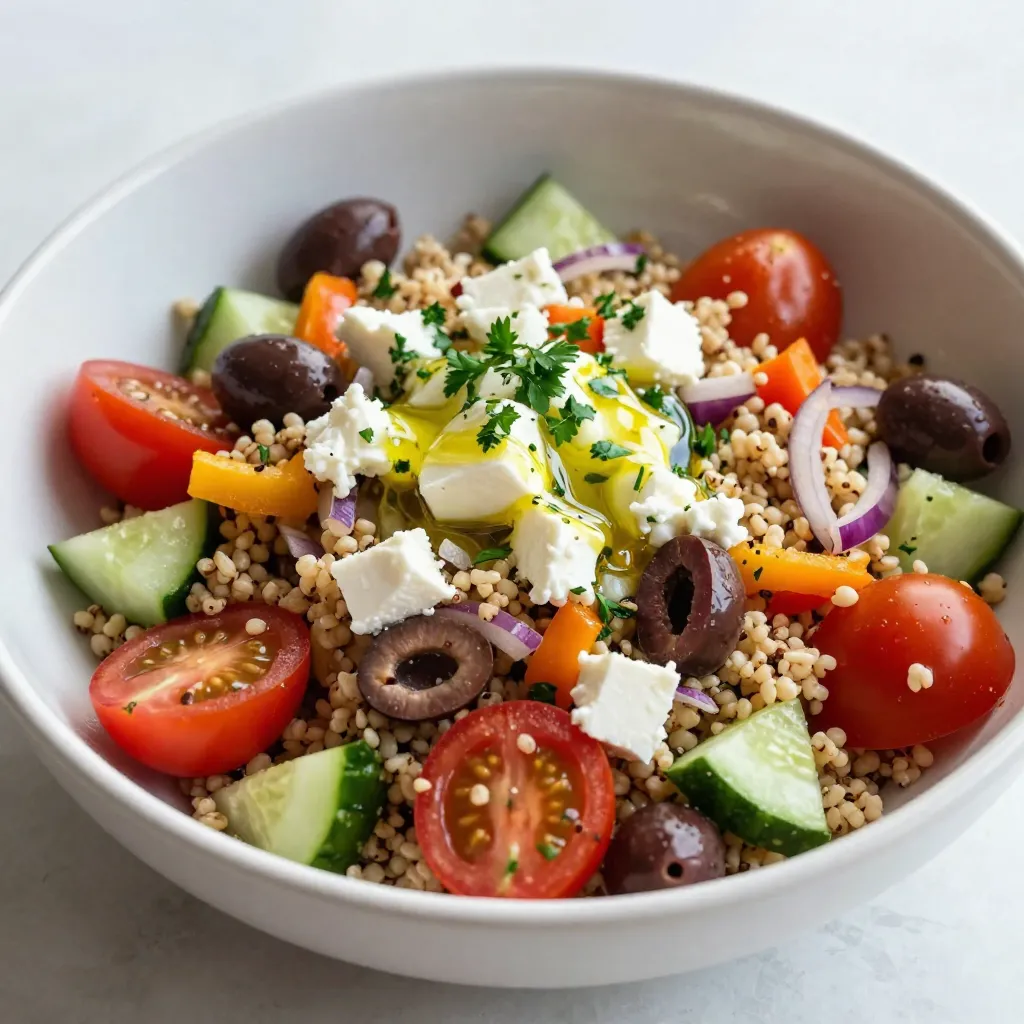 Mediterranean Quinoa Salad Frisch und Nahrhaft