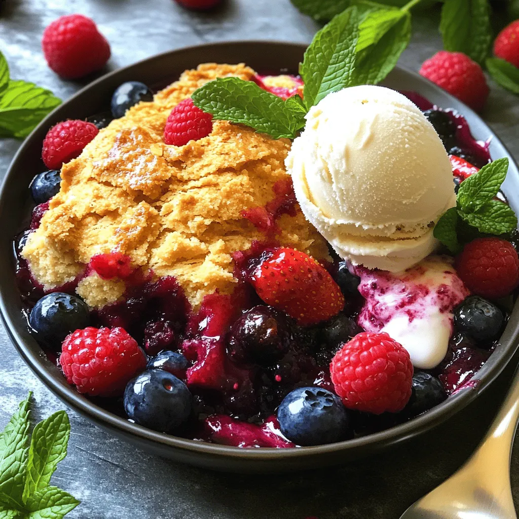 Berry Cobbler Einfach und Lecker Backen