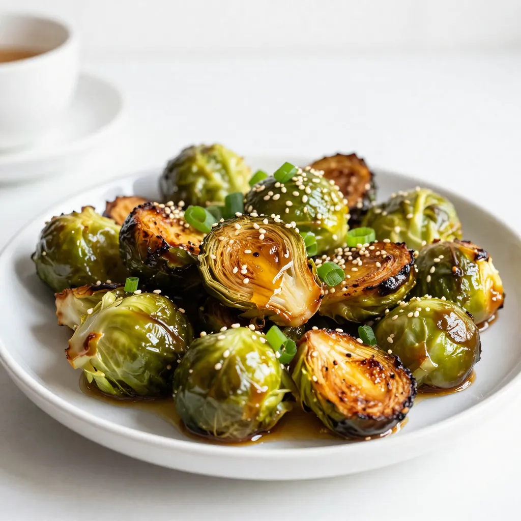 Honey Sriracha Brussels Sprouts Köstlich und Einfach