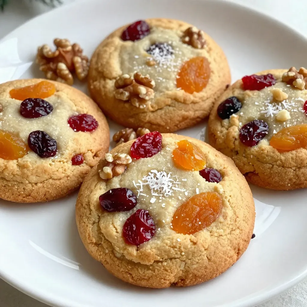 Chewy Fruitcake Cookies mit fruchtigem Genuss