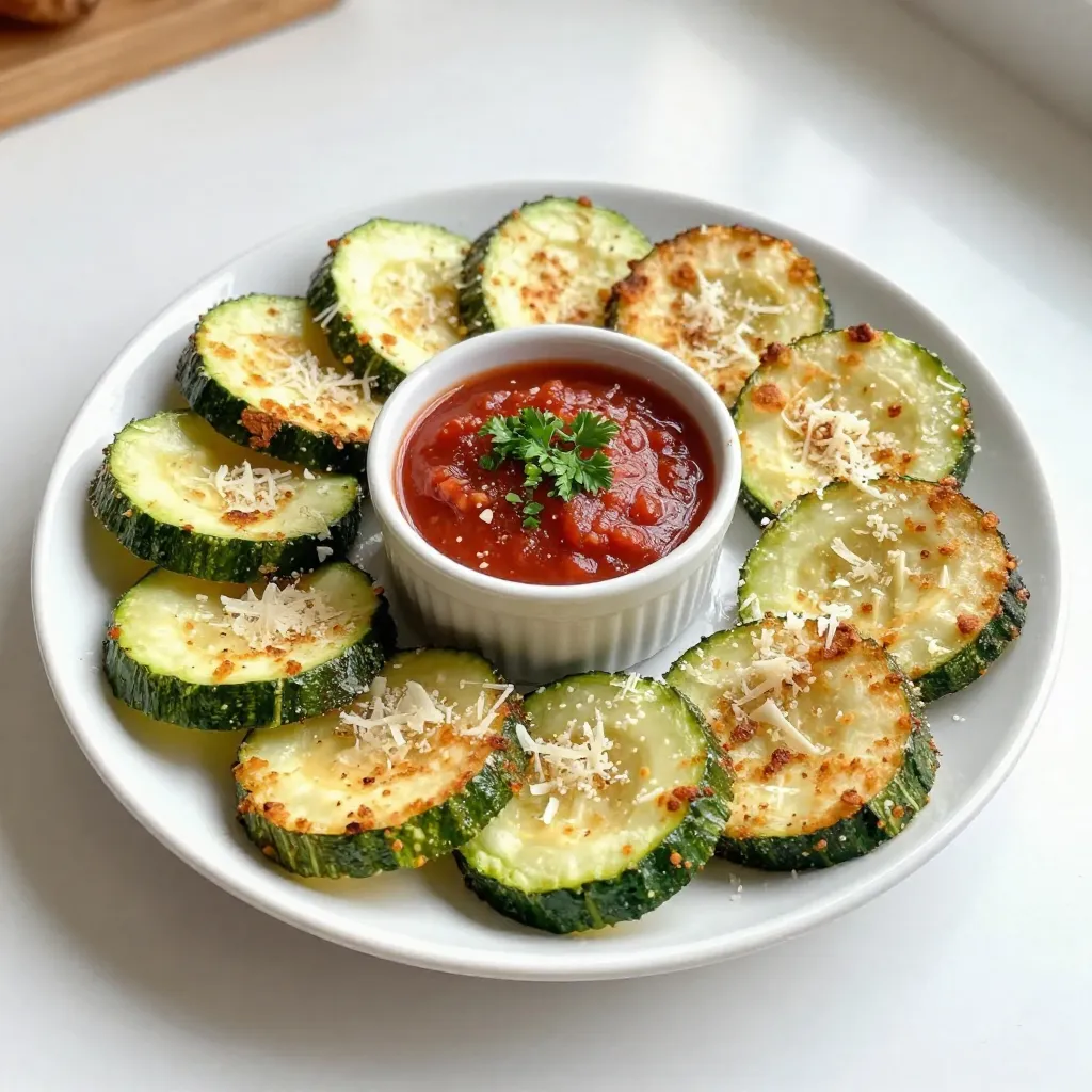 Air Fryer Parmesan Zucchini Chips Knusprig und Lecker